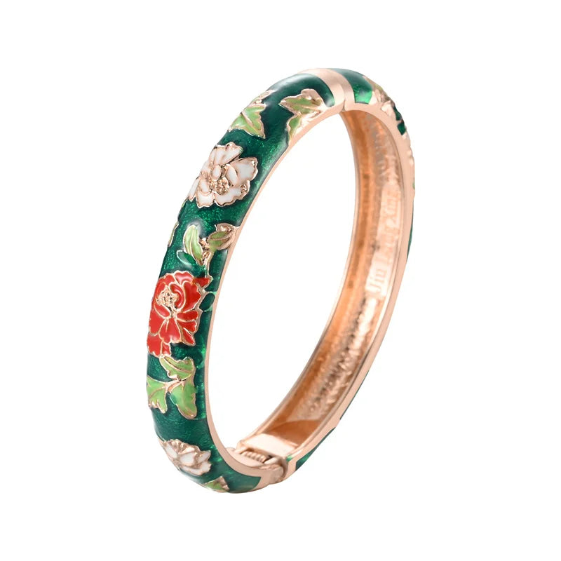 Women's Enamel Flower Bracelets - Bohemian Ethnic Jewelry