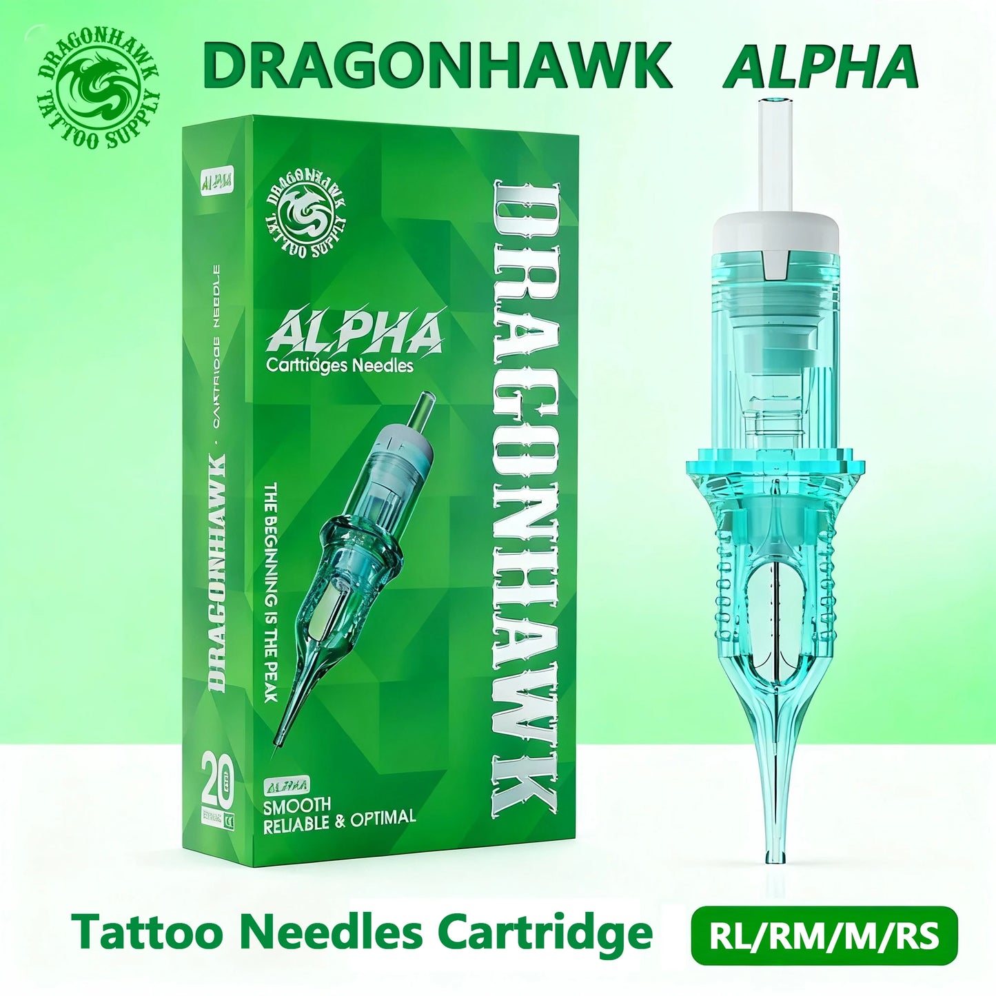 Dragonhawk ALPHA Tattoo Needles - Professional Cartridges RL RM RS